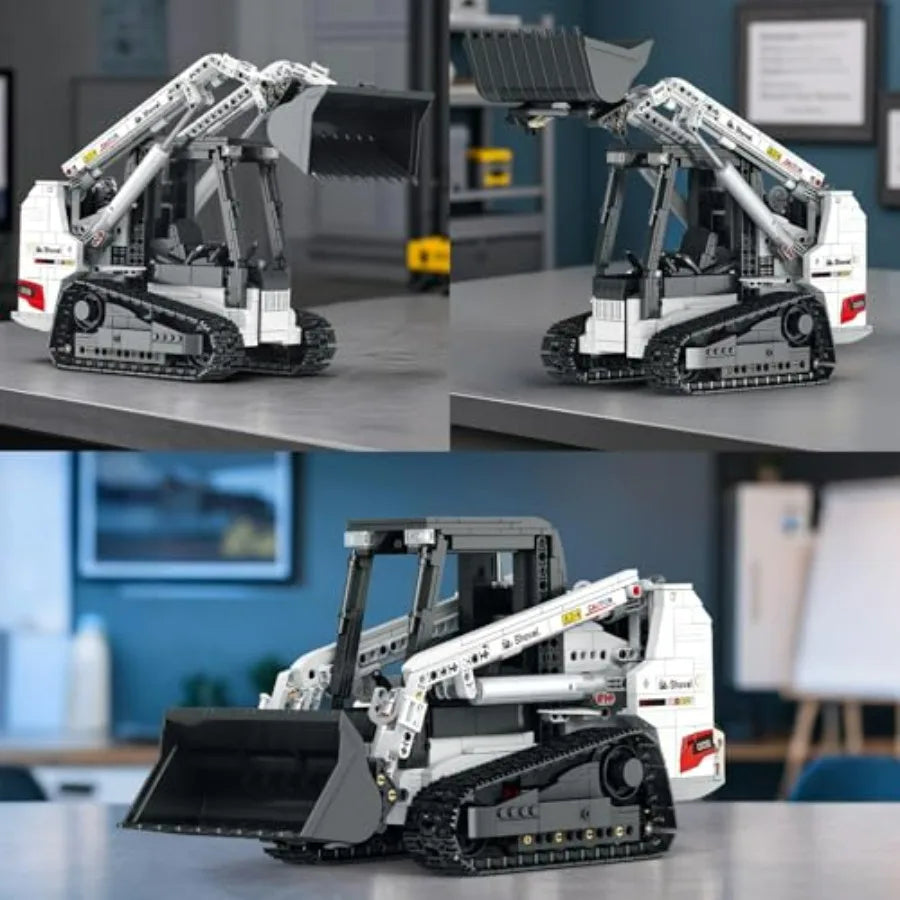 Reobrix Bobcat Skid Steer Loader Building Block Set With App Remote RC Control