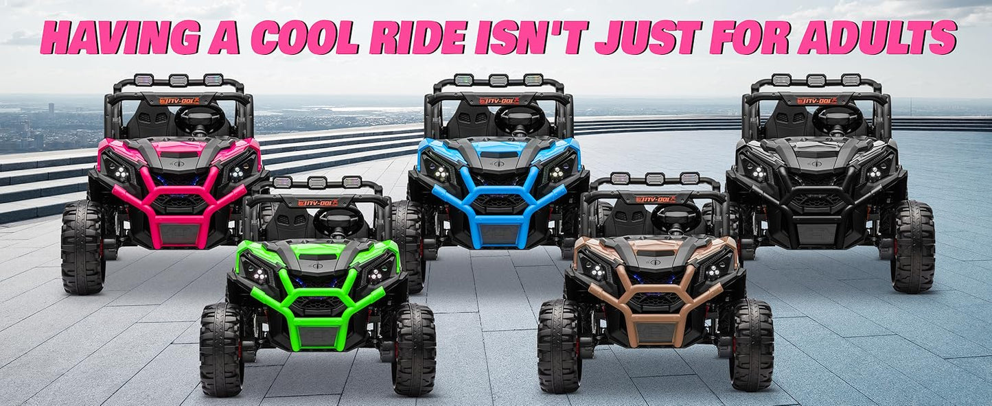 24V XL Two Seater Ride On Car For Girls Off Road 2WD 4WD