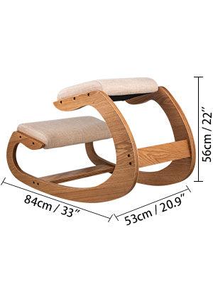 SucceBuy Ergonomic Kneeling Chair With Thick Cushion For Home Office Posture