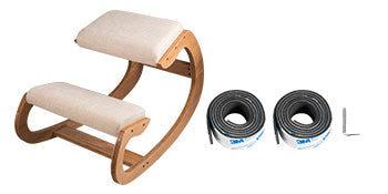 SucceBuy Ergonomic Kneeling Chair With Thick Cushion For Home Office Posture