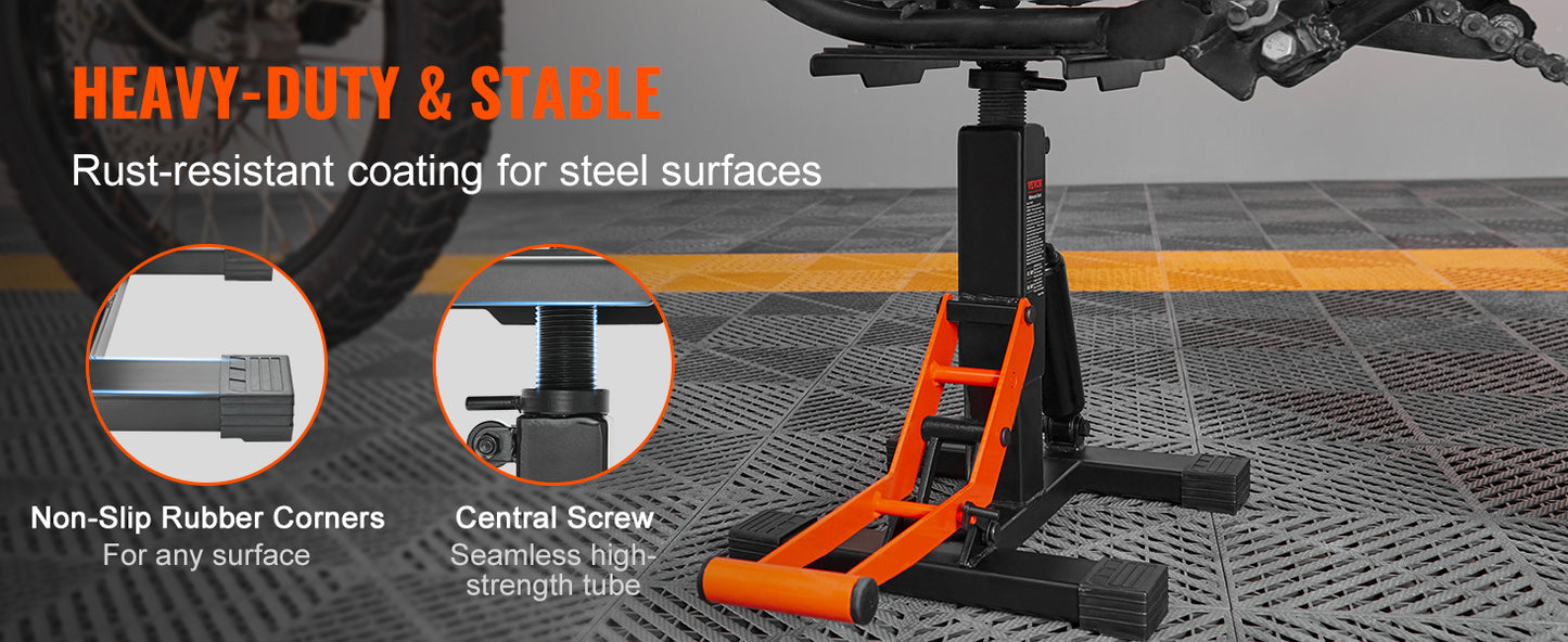 SucceBuy Motorcycle Lift Stand 440Lb Hydraulic Jack For Dirt Bike Repair