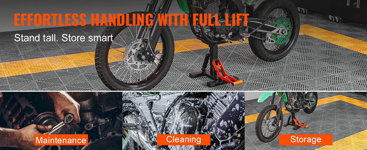 SucceBuy Motorcycle Lift Stand 440Lb Hydraulic Jack For Dirt Bike Repair