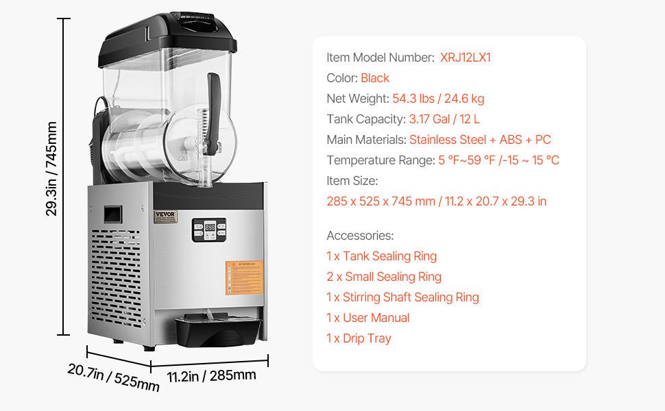 SucceBuy 3-36L Commercial Slushy Machine 1-3 Tanks Stainless Steel Margarita Smoothie Frozen Drink Maker for Home and Restaurants